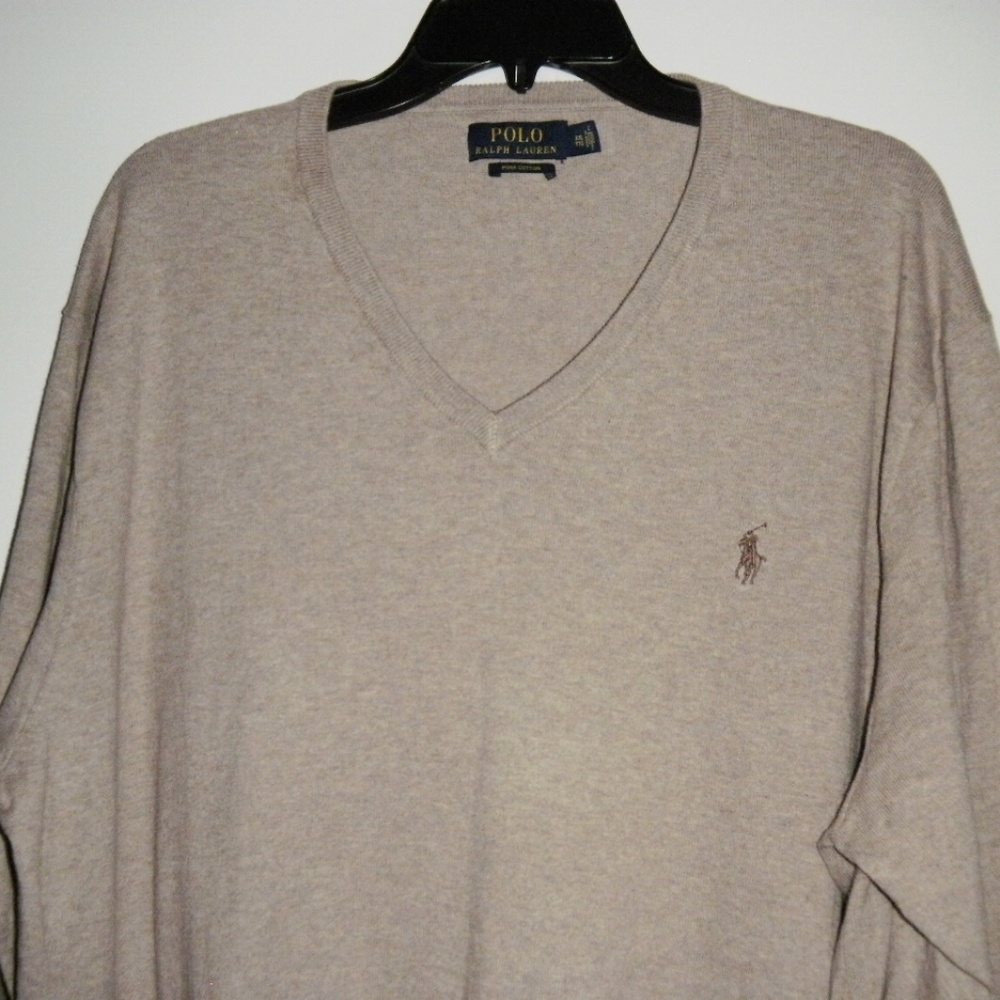 Polo Ralph Lauren v-neck cotton sweater XXL